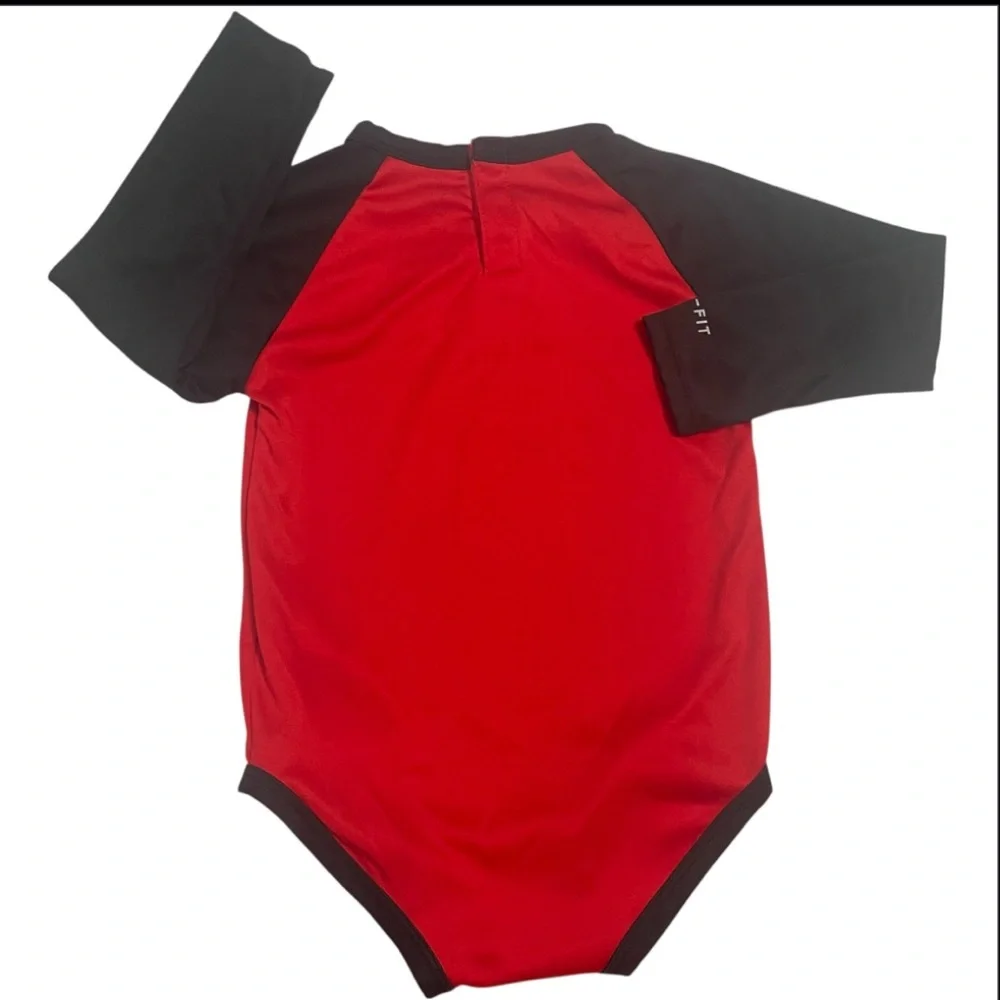 Nike Red and Black Dri-FIT Onesie